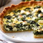 Einfache Feta Spinat Quiche Mit First Image First Image