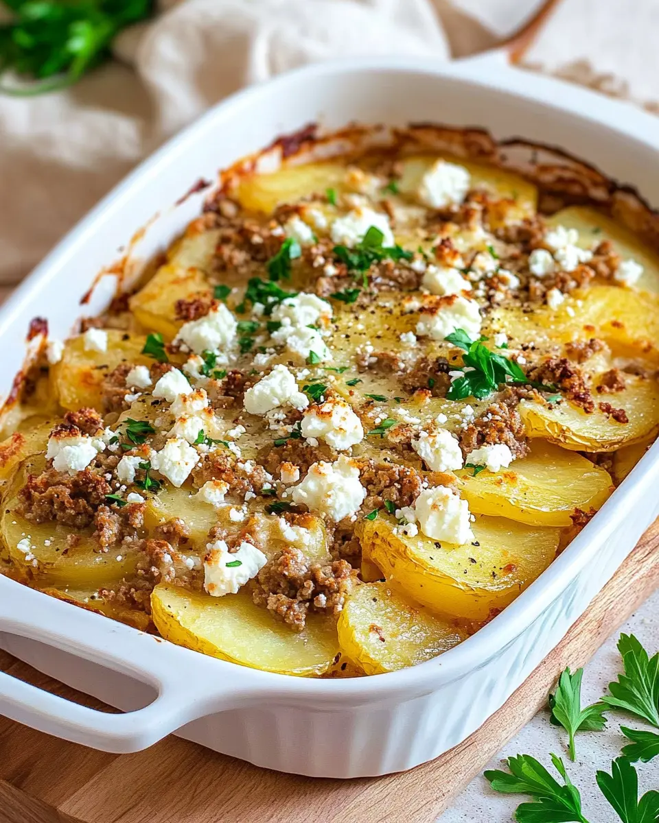 Kartoffel-Hackfleisch-Auflauf mit Feta First Image First Image