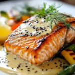 Unwiderstehlich Gegrillter Lachs, Cremige Dijon Senf Sauce, Tipps First Image First Image