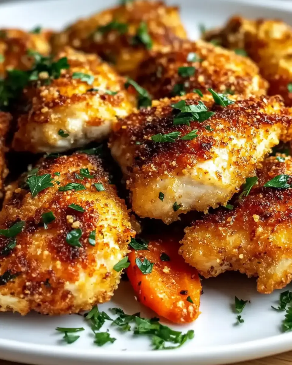 Blech knuspriges Parmesan-Knoblauch-Hähnchen: Einfach unwiderstehlich! 5