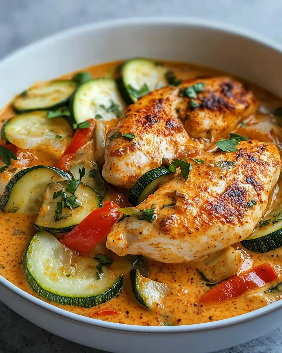 Cremiges Paprika-Zucchini-Hähnchen: Indulgent Comfort Food 5