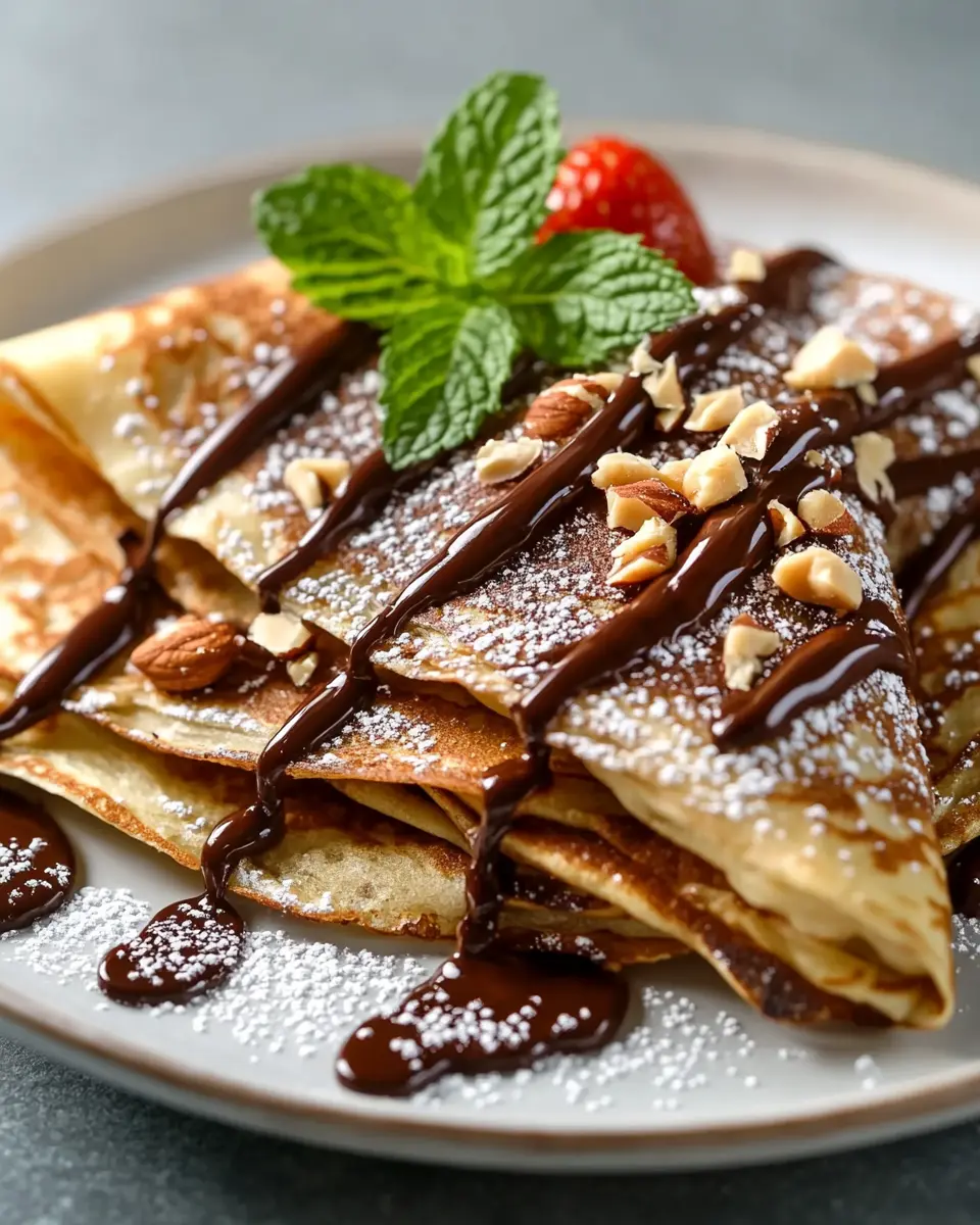 Schokoladen-Haselnuss-Keto-Crêpes First Image First Image