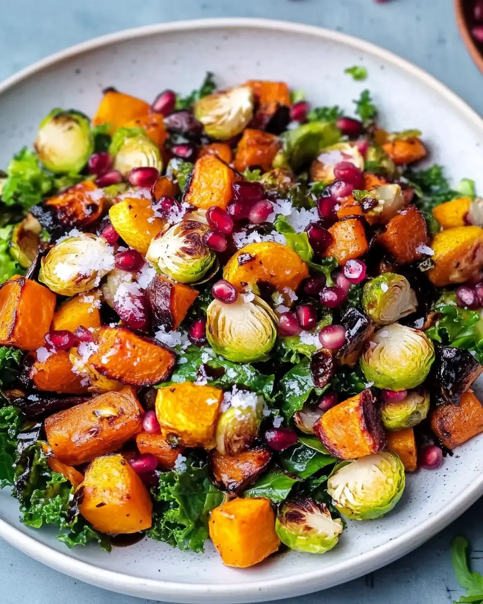 Wintersalat mit geröstetem Gemüse: Herzhaft, warm und voller Geschmack First Image First Image