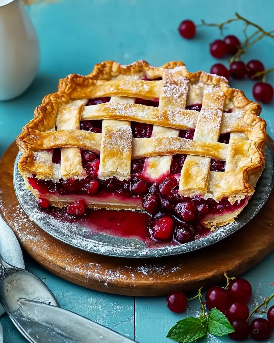 Doppelt knusprig, doppelt saftig: Gedeckter Johannisbeerkuchen First Image First Image