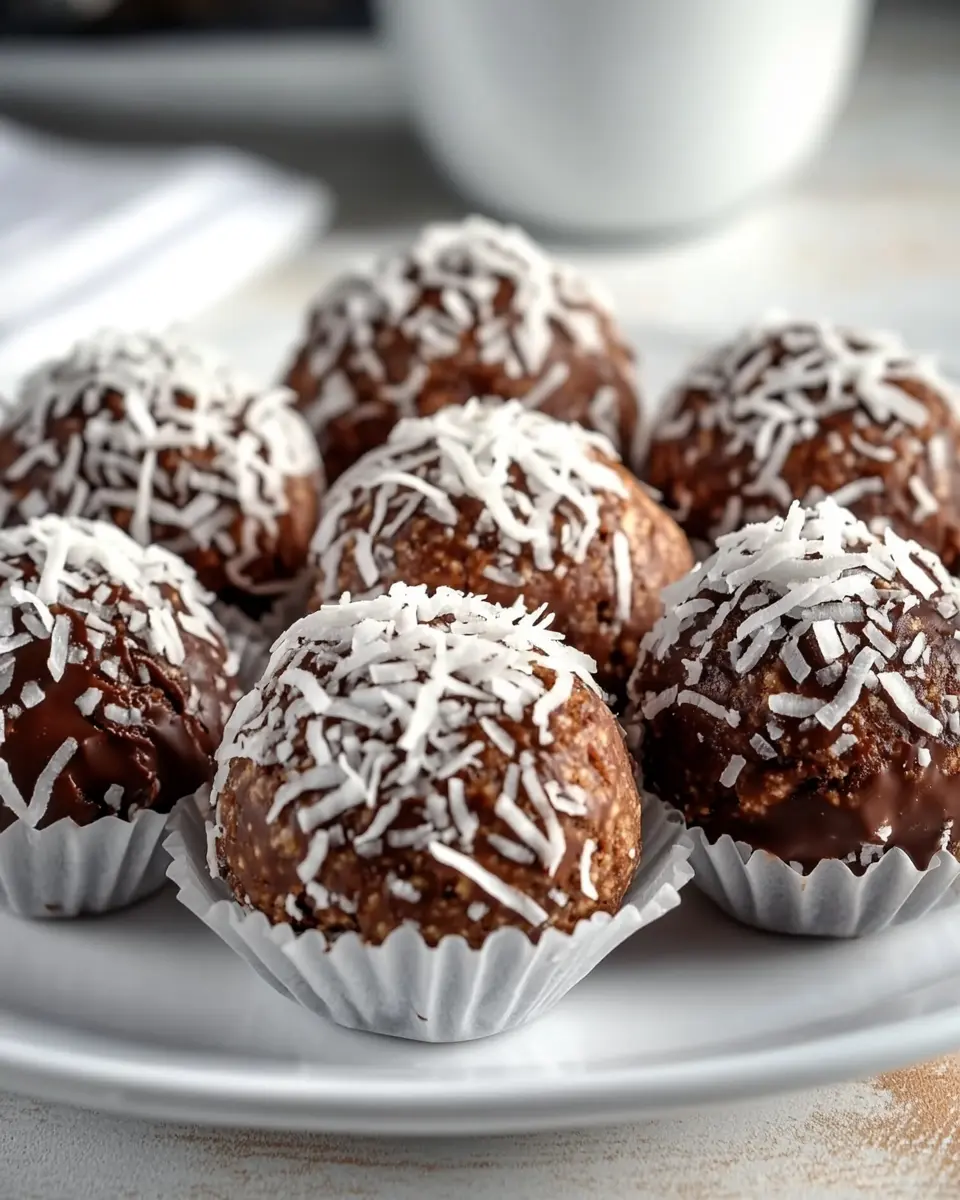 Keto Brasilianische Kokosmilch-Brigadeiro-Trüffel First Image First Image