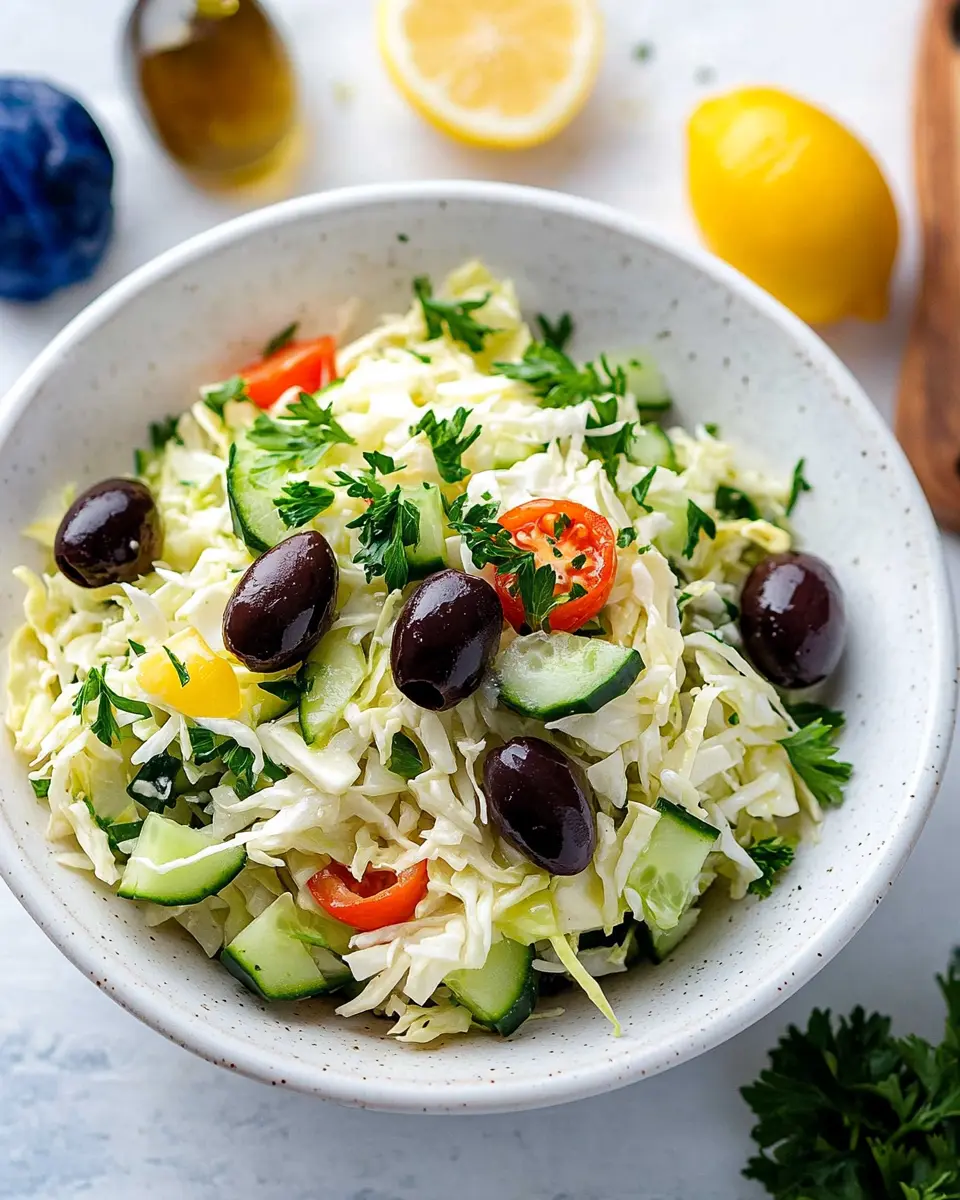 Griechischer Krautsalat – einfaches Rezept First Image First Image