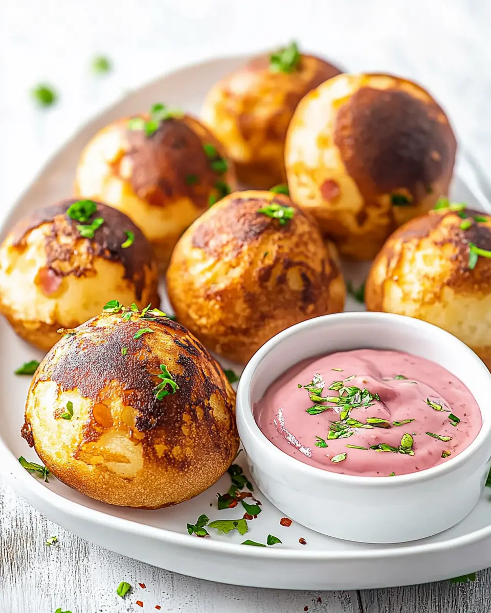 Herzhafte Æbleskiver mit Speck – dänisch, deftig, lecker First Image First Image