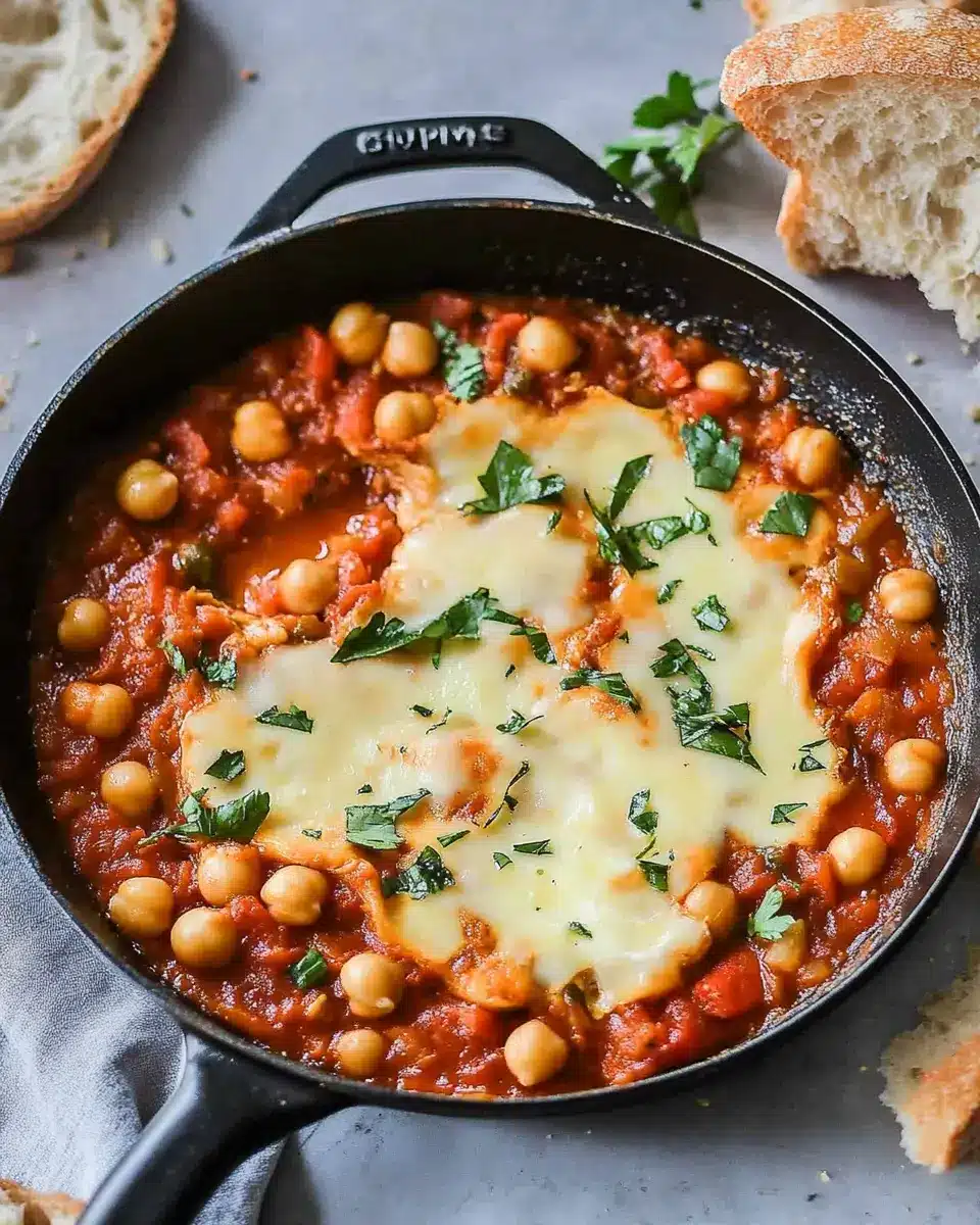 Shakshuka Rezept mit Kichererbsen | ohne Ei (vegan) First Image First Image
