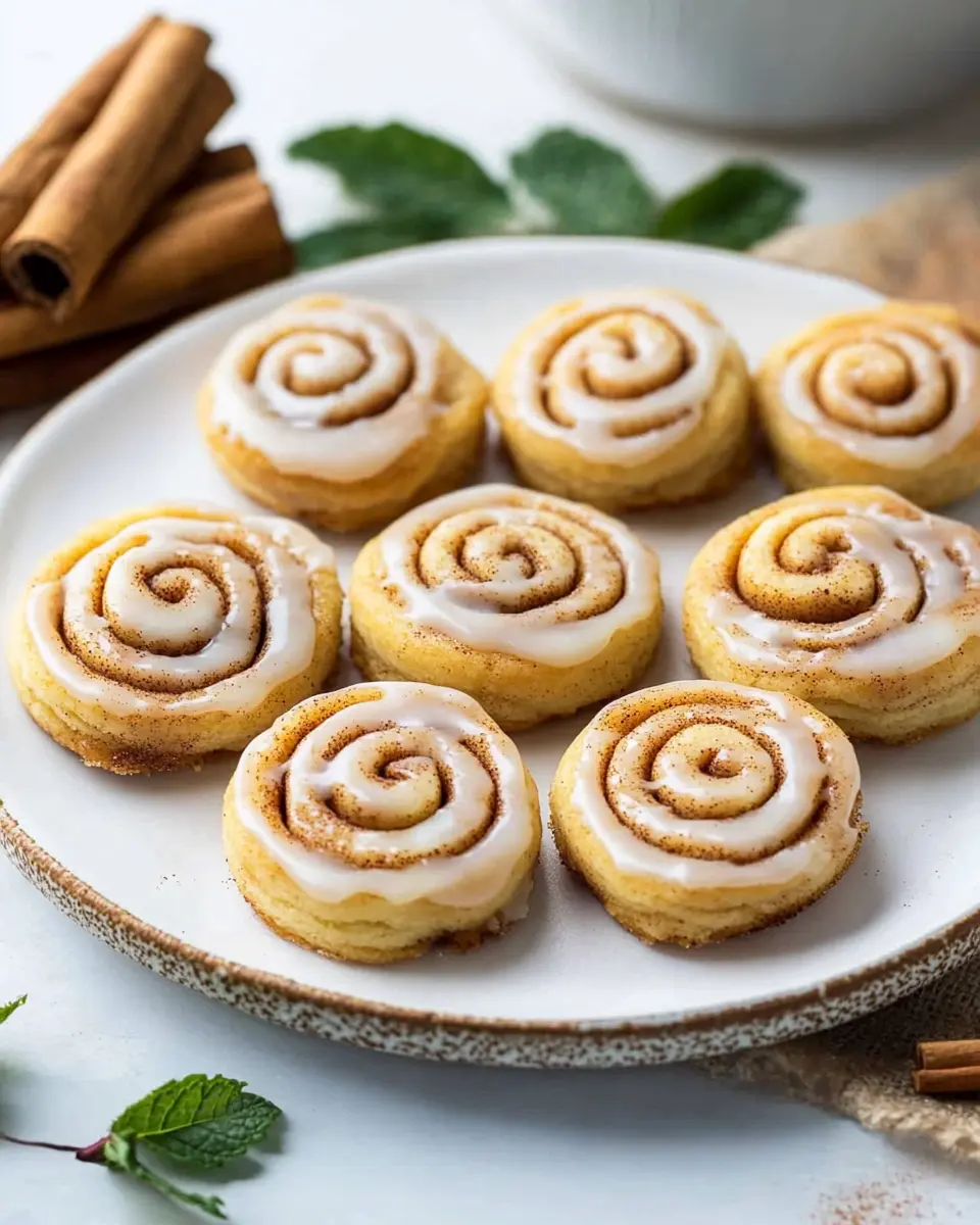 Zimtschnecken-Plätzchen – Mini-Zimtschnecken für die Keksdose First Image First Image