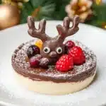 Rentier-Dessert zu Weihnachten First Image First Image