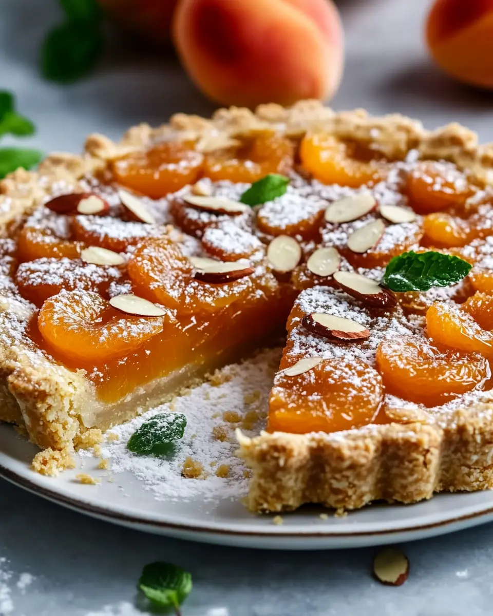 Keto Türkischer Aprikosen- und Mandeltart First Image First Image