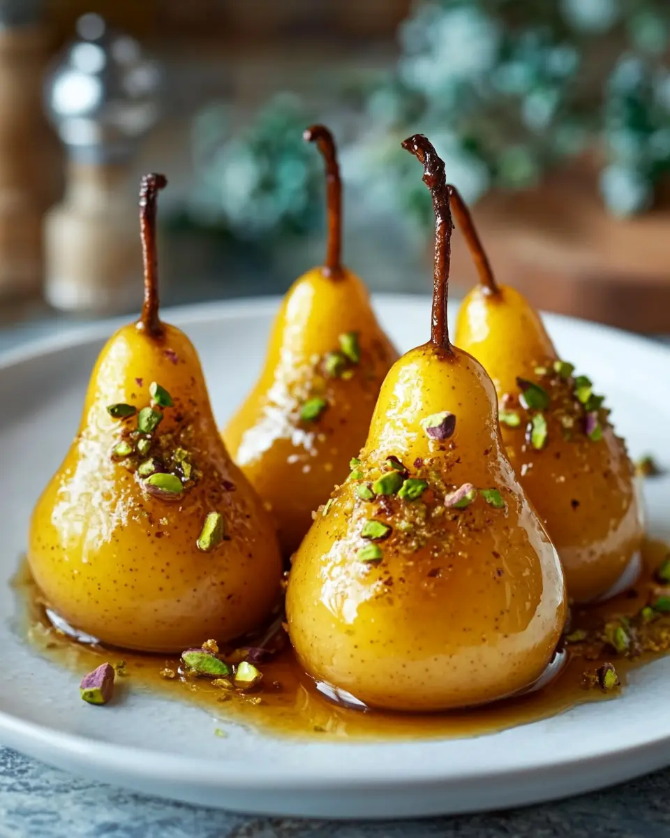 Keto Safran Kardamom Poached Pears: Indulgent Guilt-Free Delight 6