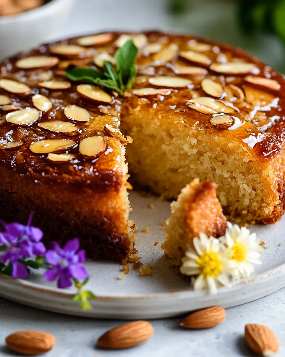 Low-Carb Mediterraner Honig-Mandelkuchen First Image First Image