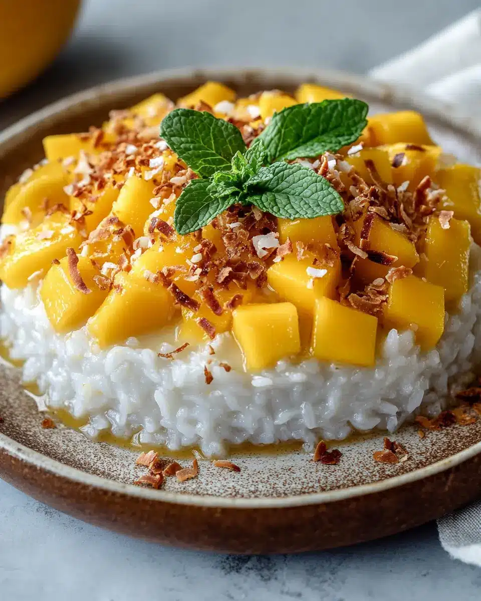 Keto Kokos-Mango Sticky Rice Kuchen First Image First Image