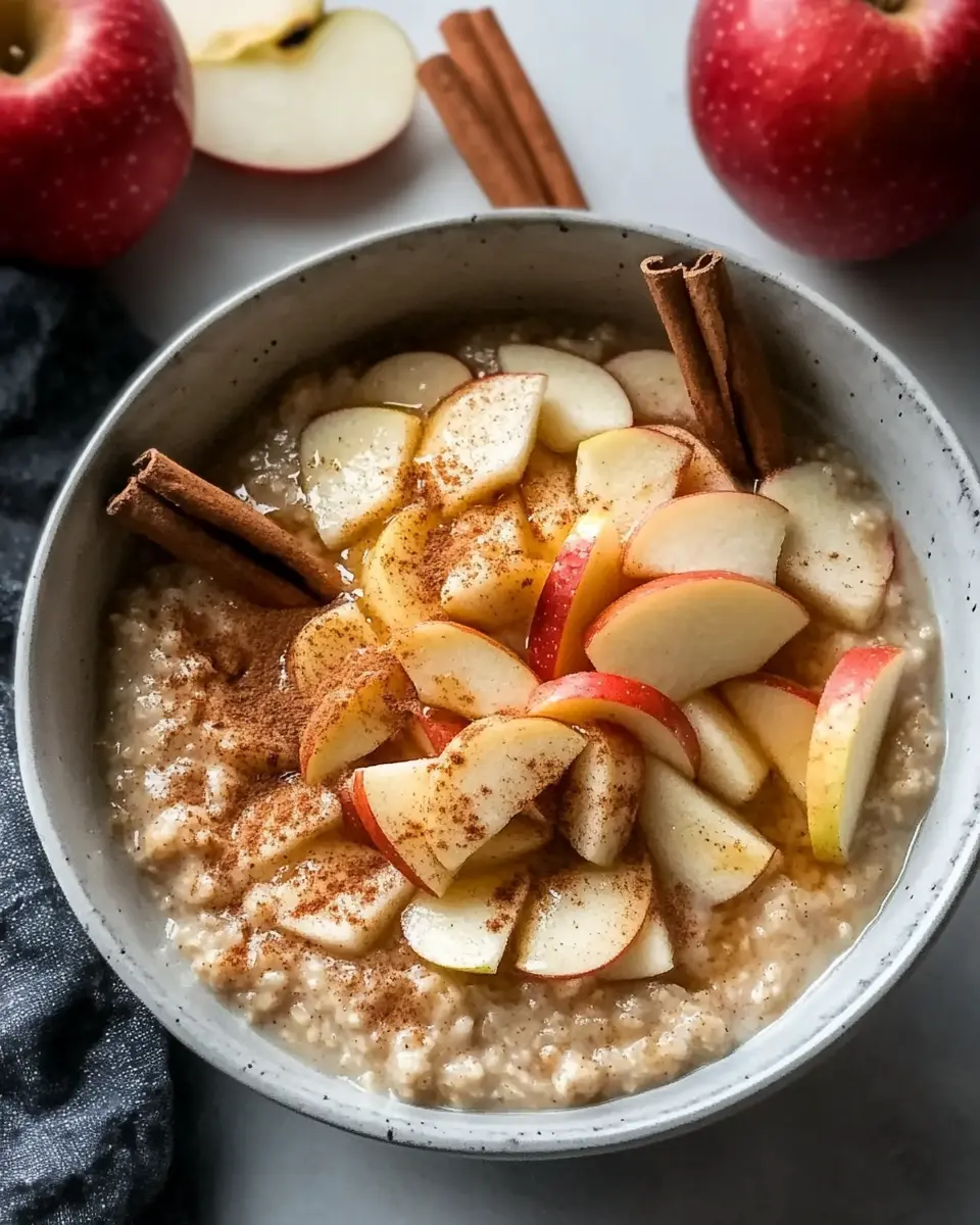 Zimt Apfel Porridge: Bestes Frühstück in 9 Minuten für Frühstücksliebhaber