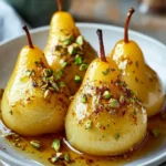 Keto Safran & Kardamom Poached Pears (Wachsfrüchte) First Image First Image