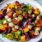 Wintersalat mit geröstetem Gemüse: Herzhaft, warm und voller Geschmack First Image First Image