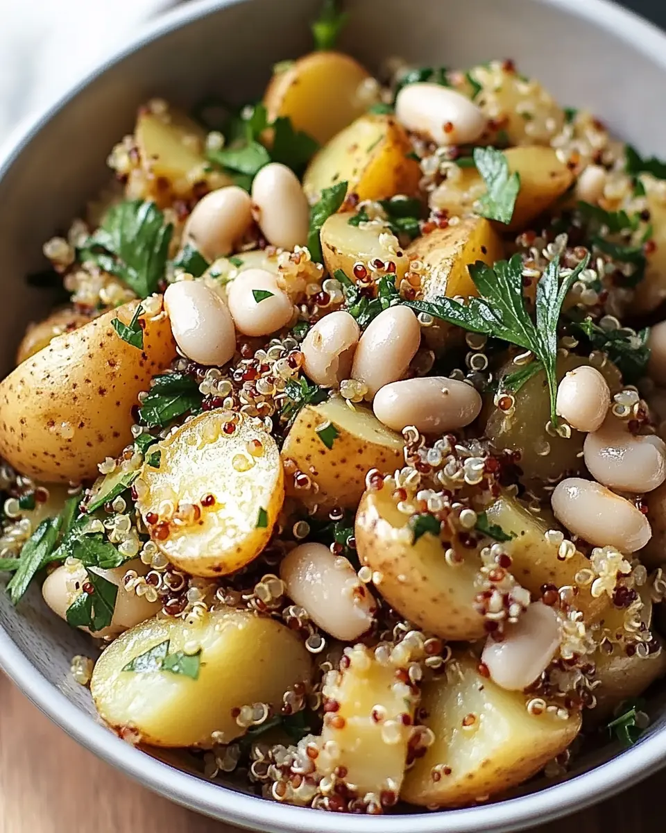 Kartoffelsalat mit weißen Bohnen – Gesunder Genuss in 7 Schritten First Image First Image