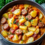 Eintopf mit Kartoffeln und Würstchen – Bestes Rezept First Image First Image