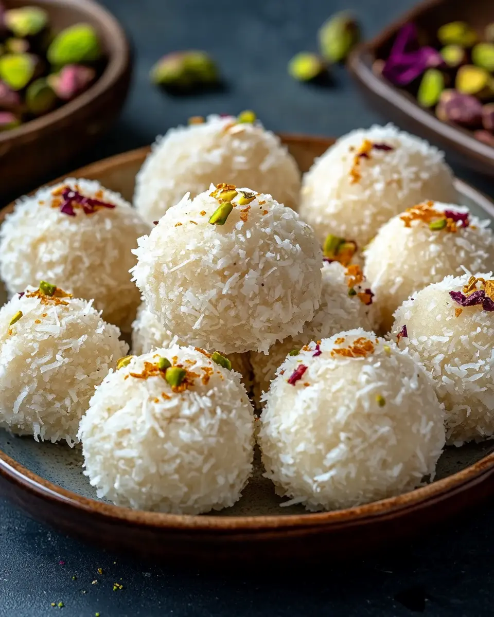 Keto Indische Kokos Ladoo (Süße Kokos-Bällchen) First Image First Image