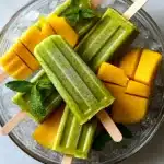 Keto Matcha-Mango Sorbet Popsicles First Image First Image