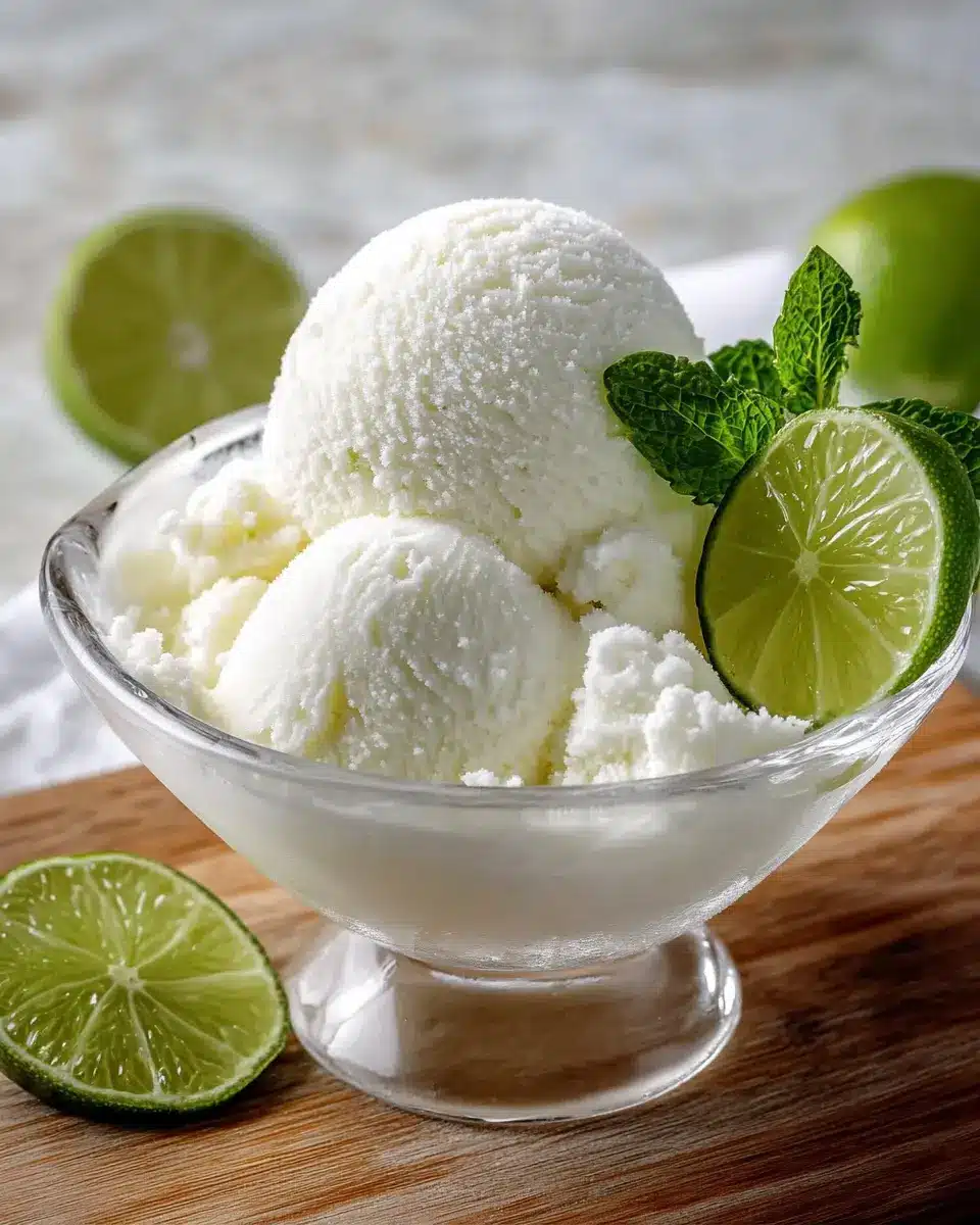 Keto Thailändisches Kokos-Limetten Sorbet First Image First Image