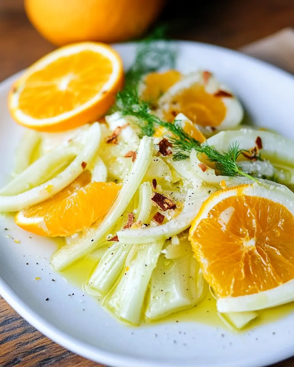 Fenchelsalat mit Orangen nach einfachem Rezept First Image First Image