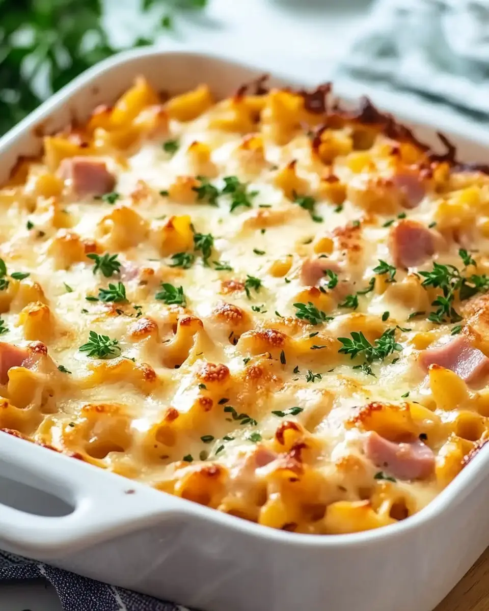 Nudelauflauf mit Schinken und Käse: Einfacher, cremiger Genuss 5 um5ilgjri0a1p9wnn60l
