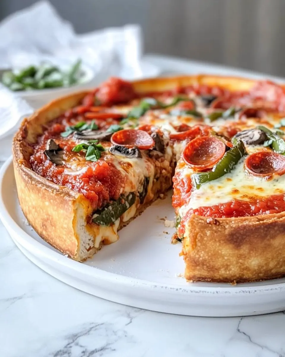 Deep Dish Pizza First Image First Image