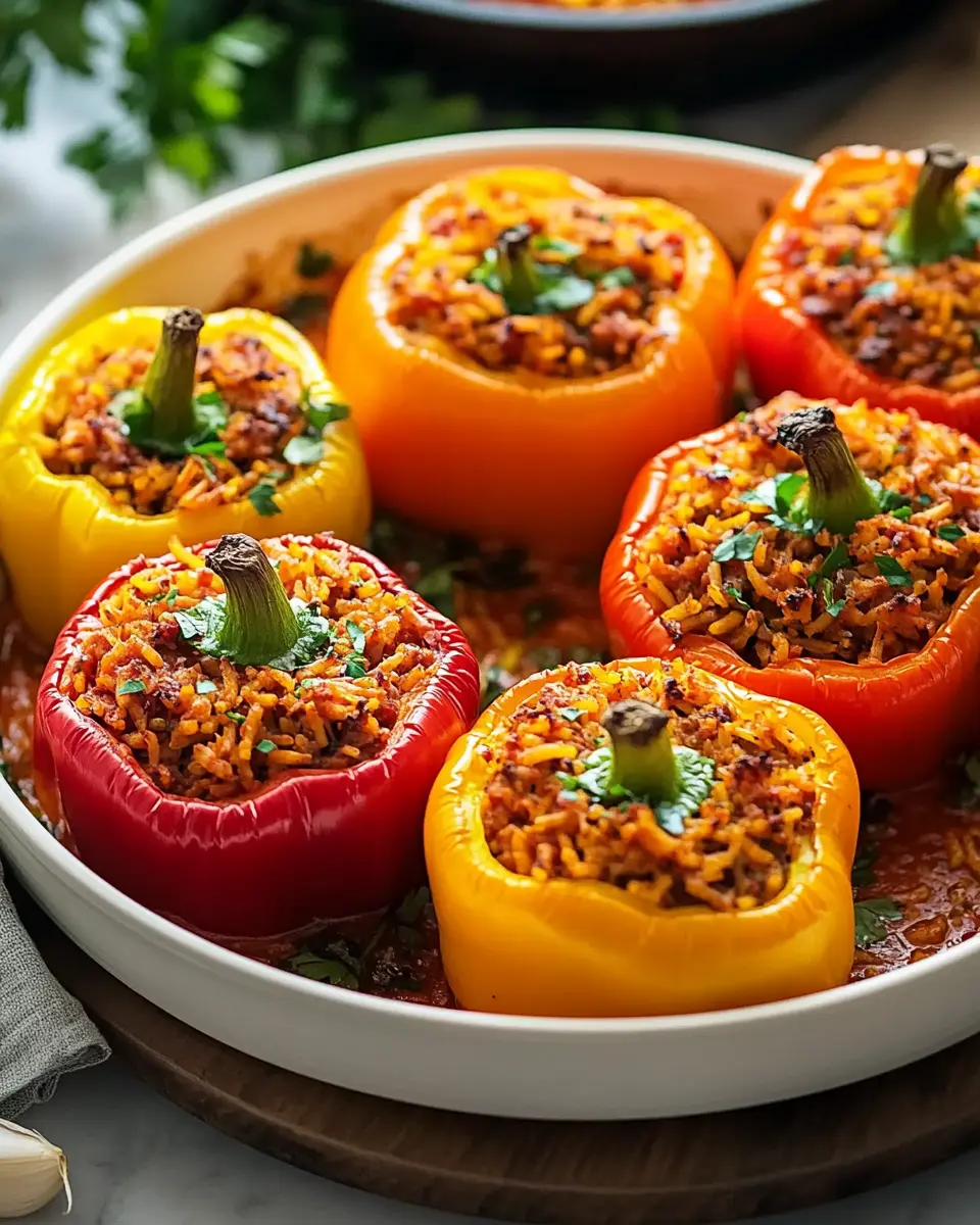 Gefüllte Paprikaschoten – Veganes Ofengericht zum Verlieben First Image First Image