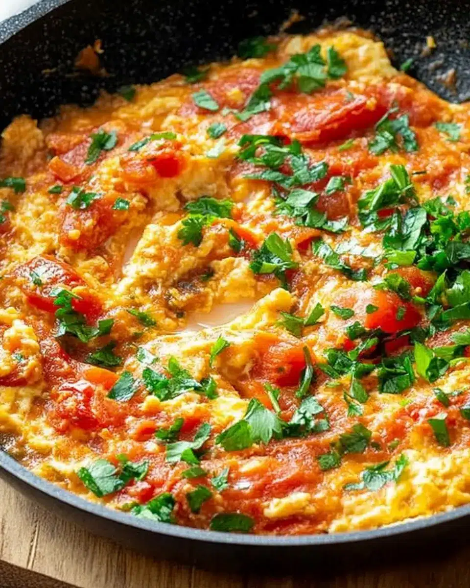 Menemen - türkisches Tomatenrührei First Image First Image