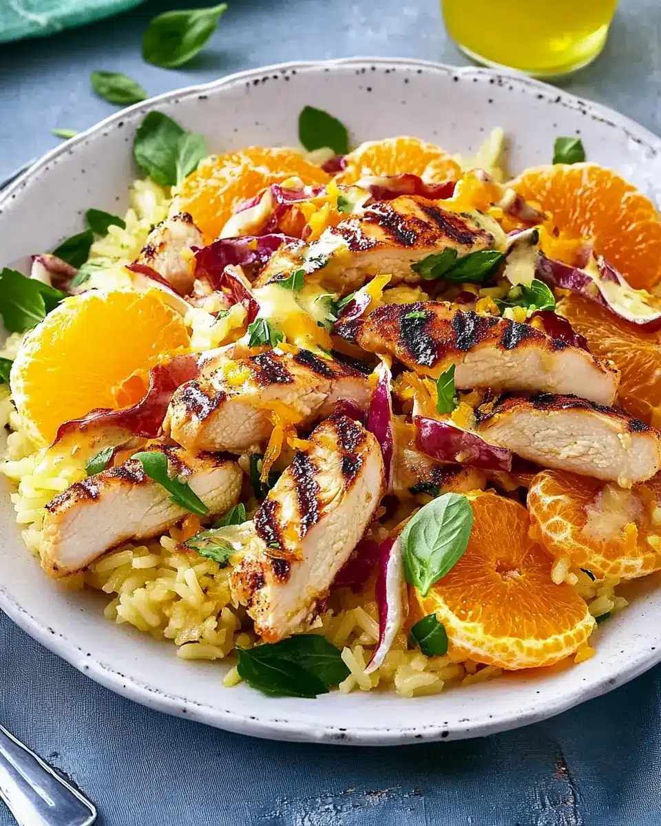 Orangen-Reis-Salat mit Chicorée: Easy Chicken Delight! 5