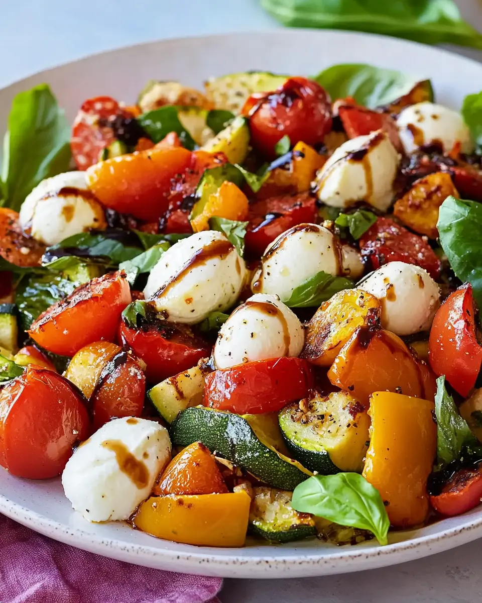 Ofengemüse-Salat mit Mozzarella First Image First Image