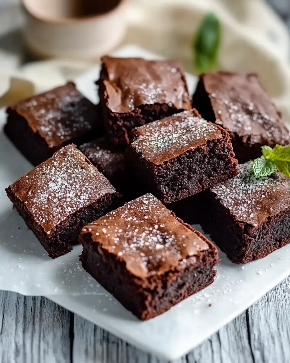 Gesunde Brownies mit Apfelmus – Bestes Rezept First Image First Image