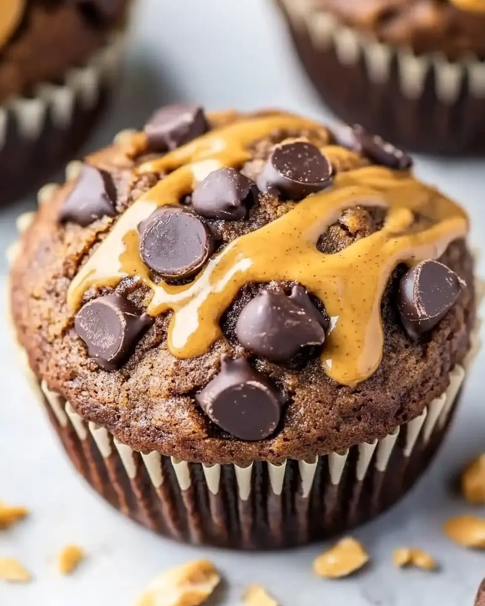 Gesunde Bananen Schoko Muffins: Indulgent Peanut Butter Bliss 6 fucnmcdmjtsjjnmvl735