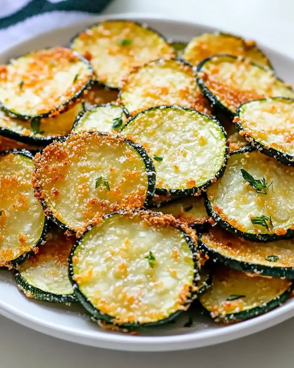 Knusprige Zucchini Parmesan Chips: Das perfekte gesunde Snack-Rezept First Image First Image