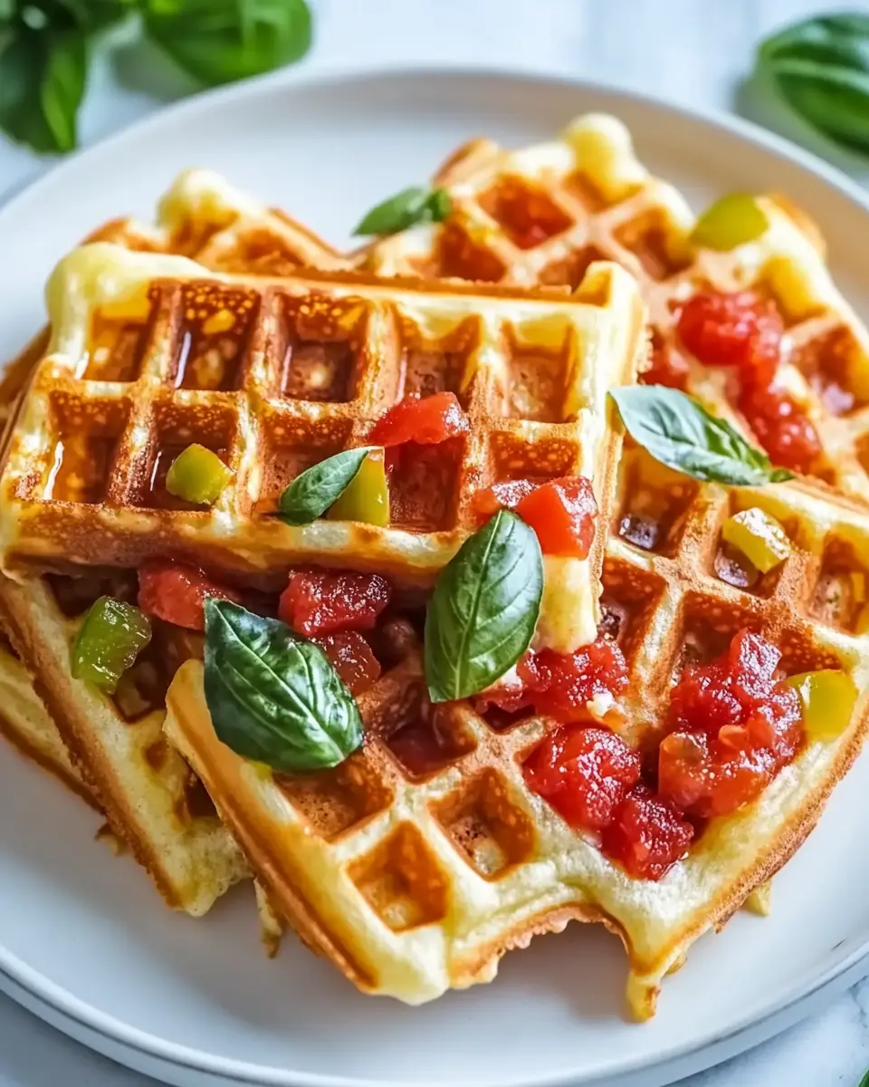 Herzhafte Pizza Waffeln First Image First Image