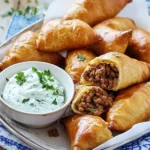 Piroggen mit Hackfüllung mit Gurken First Image First Image