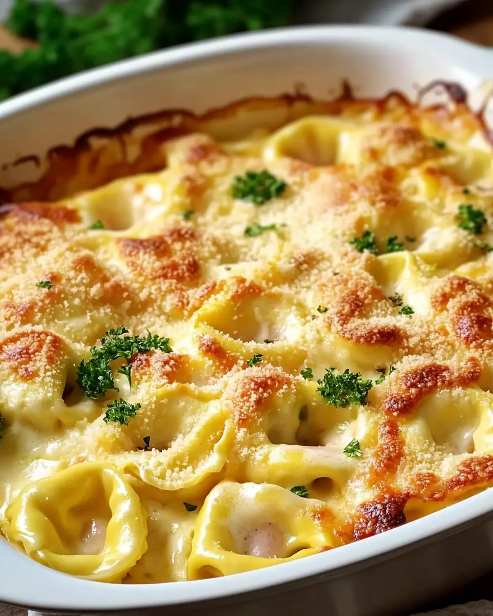 Tortellini Auflauf mit Käse-Sahne-Soße: Cremiger Genuss aus dem Ofen First Image First Image
