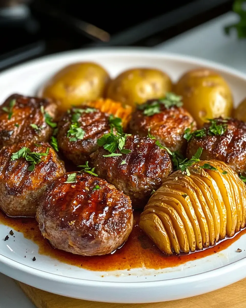 Saftige Ofen-Köfte: Irresistible with Fluffy Hasselback Potatoes 5 nicamazmkkcqlyjm0qje