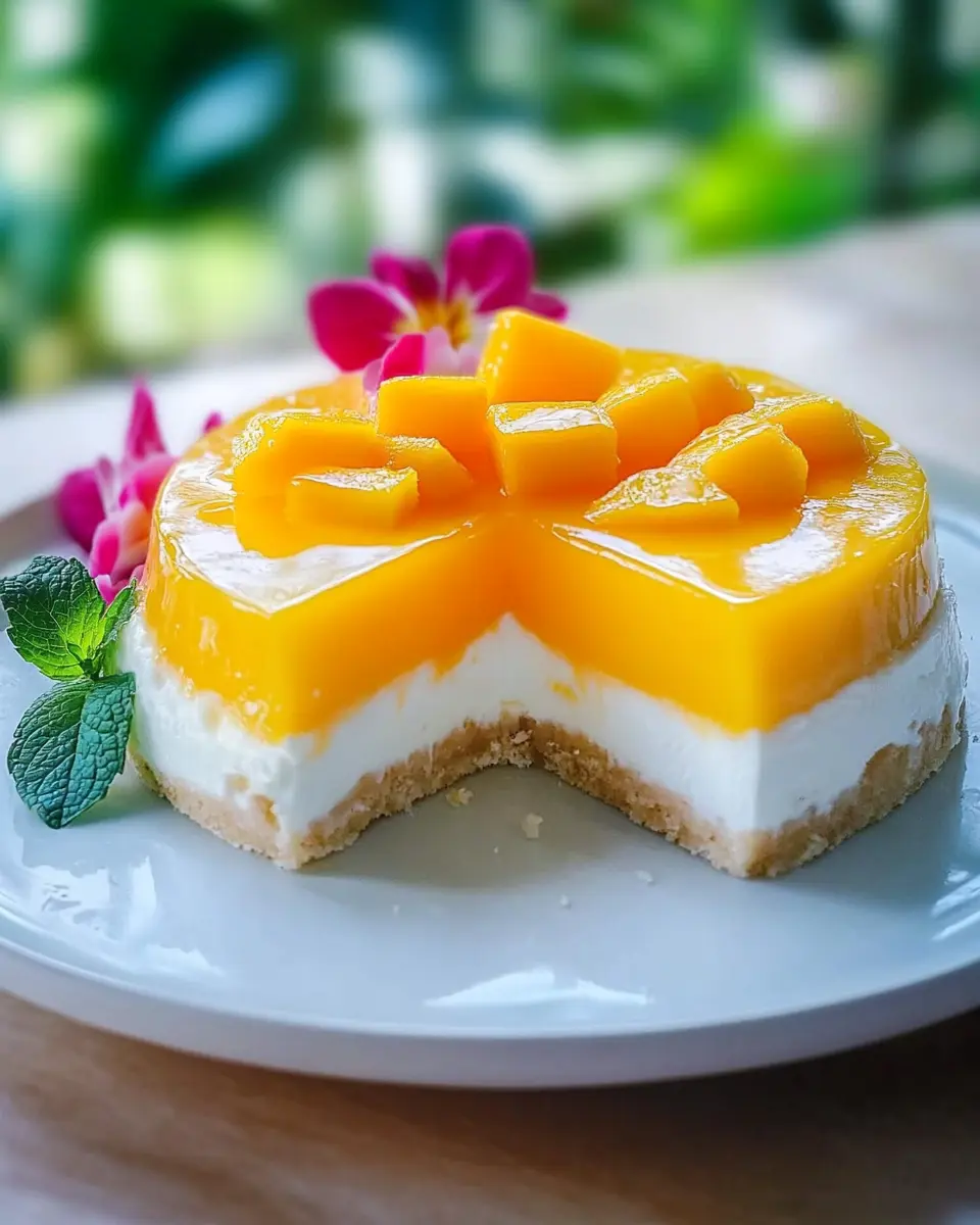 Mango Torte mit Kokos – Beste Sommer-Torte First Image First Image