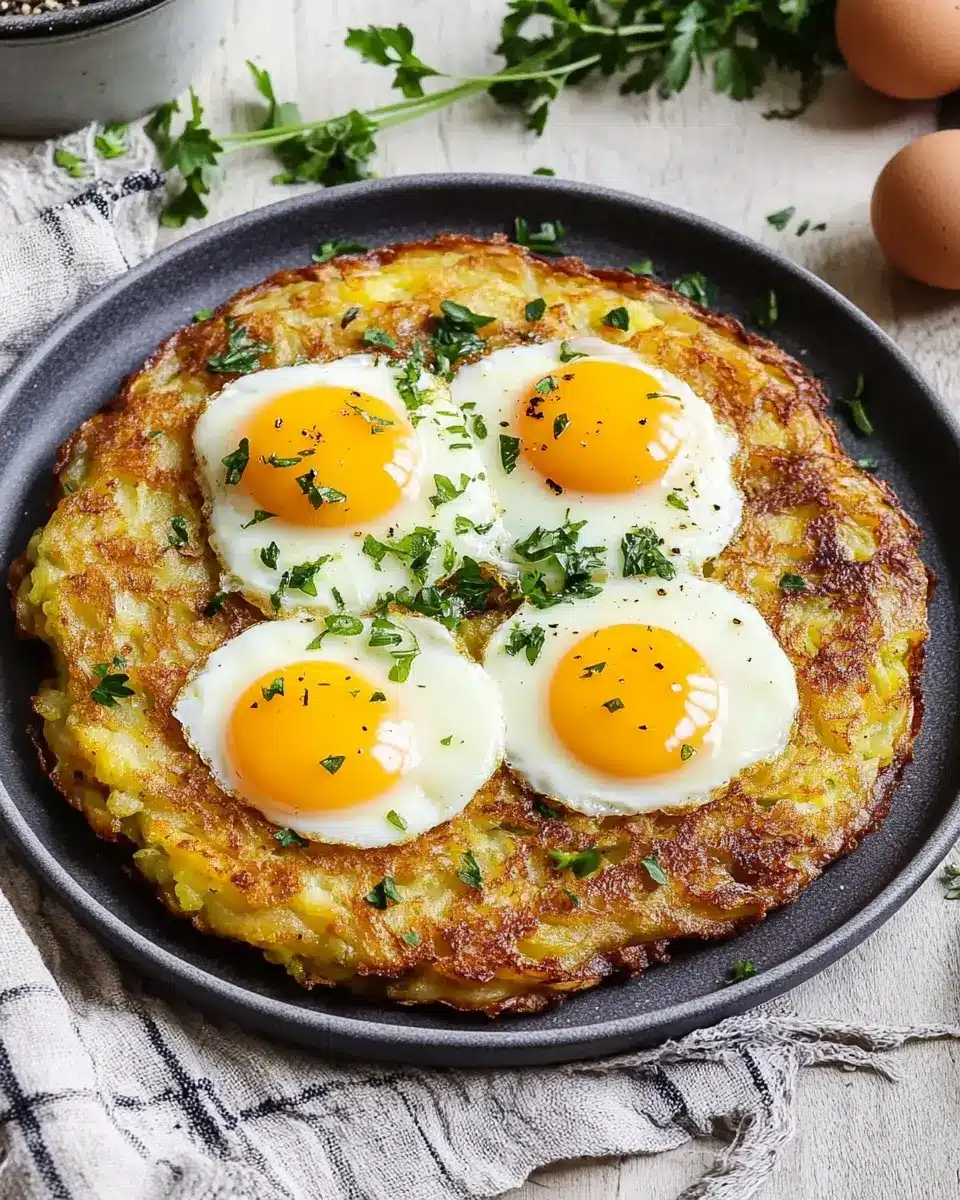 Riesen-Rösti mit versenkten Eiern: Indulgente Wohlfühl-Küche 7