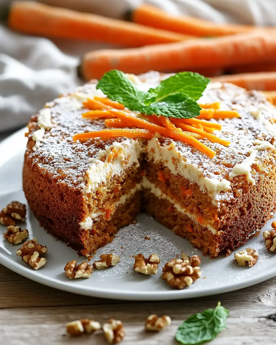 Saftiger Karottenkuchen ohne Mehl – aromatisch, gesund und unglaublich locker First Image First Image