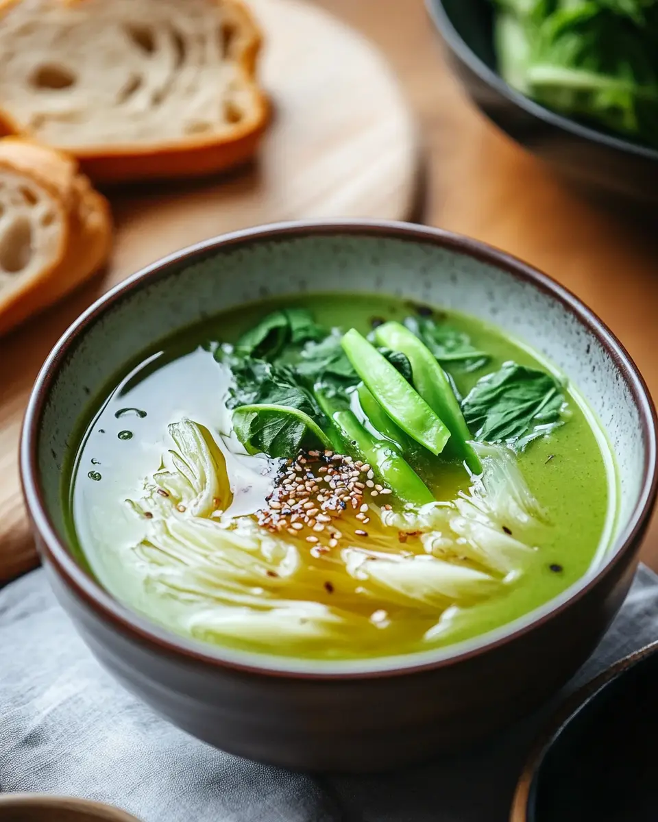 Kohl Sojabohnenpaste Suppe First Image First Image