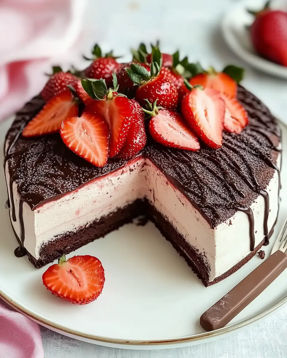 Schoko Erdbeer Dessert