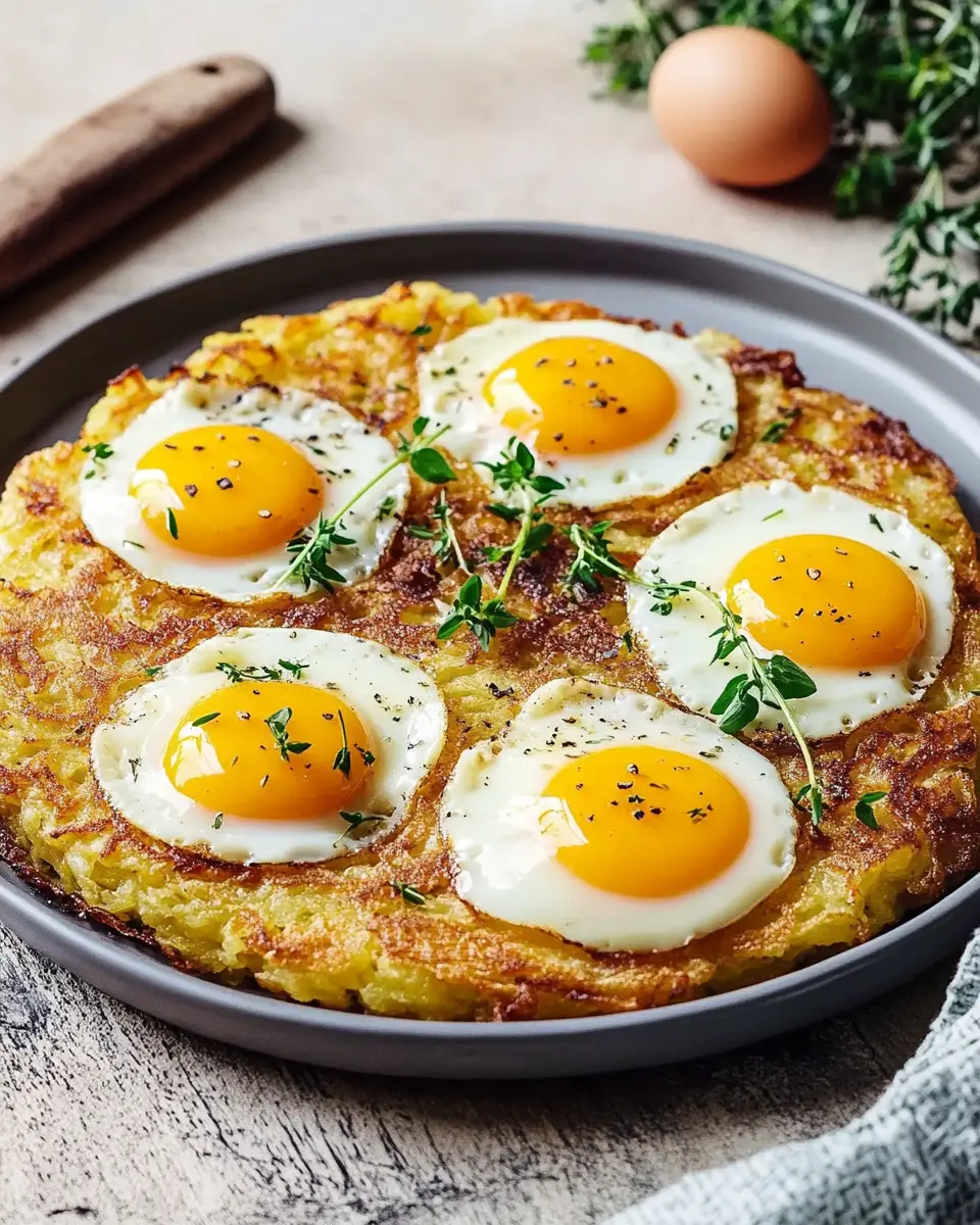 Ei, ei, ei - Riesen-Rösti mit versenkten Eiern First Image First Image