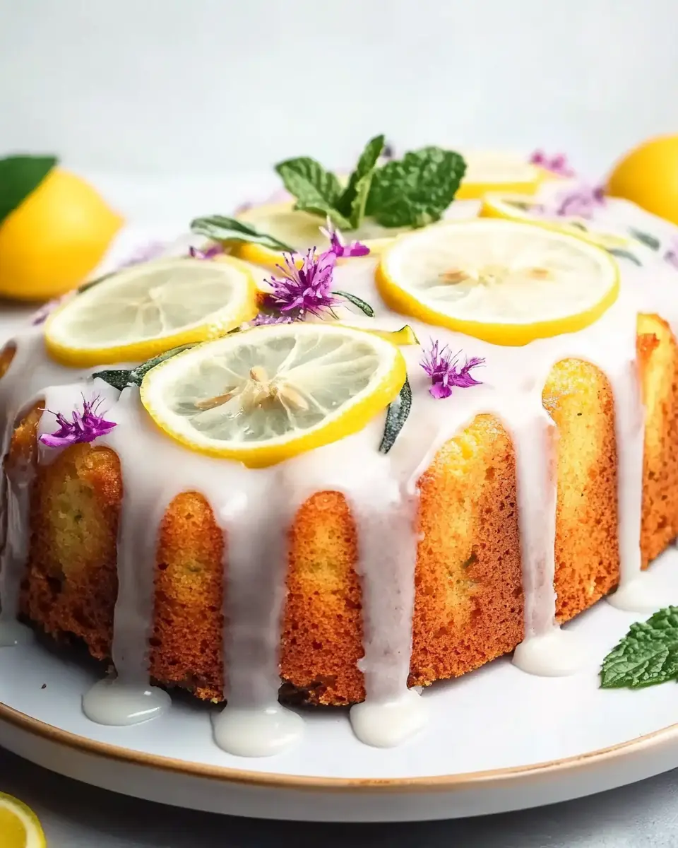Veganer Zucchini Zitronen Kuchen – Bester Sommerkuchen First Image First Image