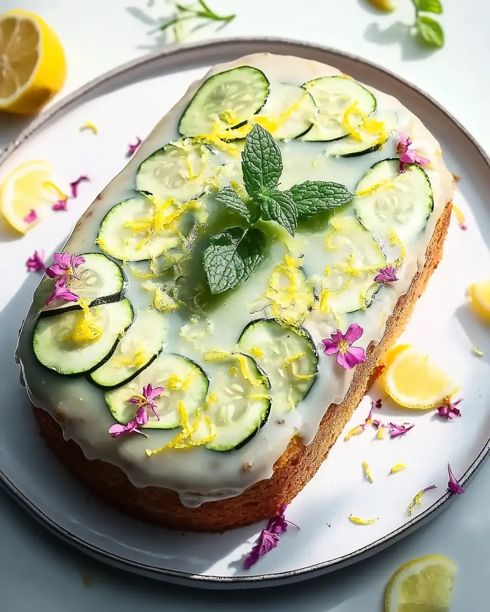 Veganer Zucchini Zitronen Kuchen – Bester Sommerkuchen First Image First Image
