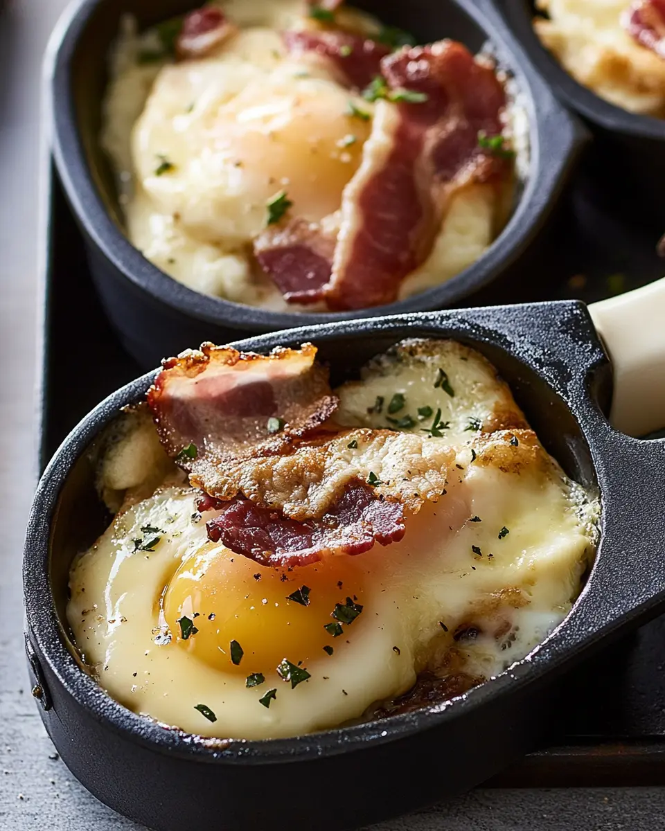 Leckere Raclette Pfännchen: Indulgent Egg & Bacon Bliss 6 tzsbfufnyiezvlkpdobh