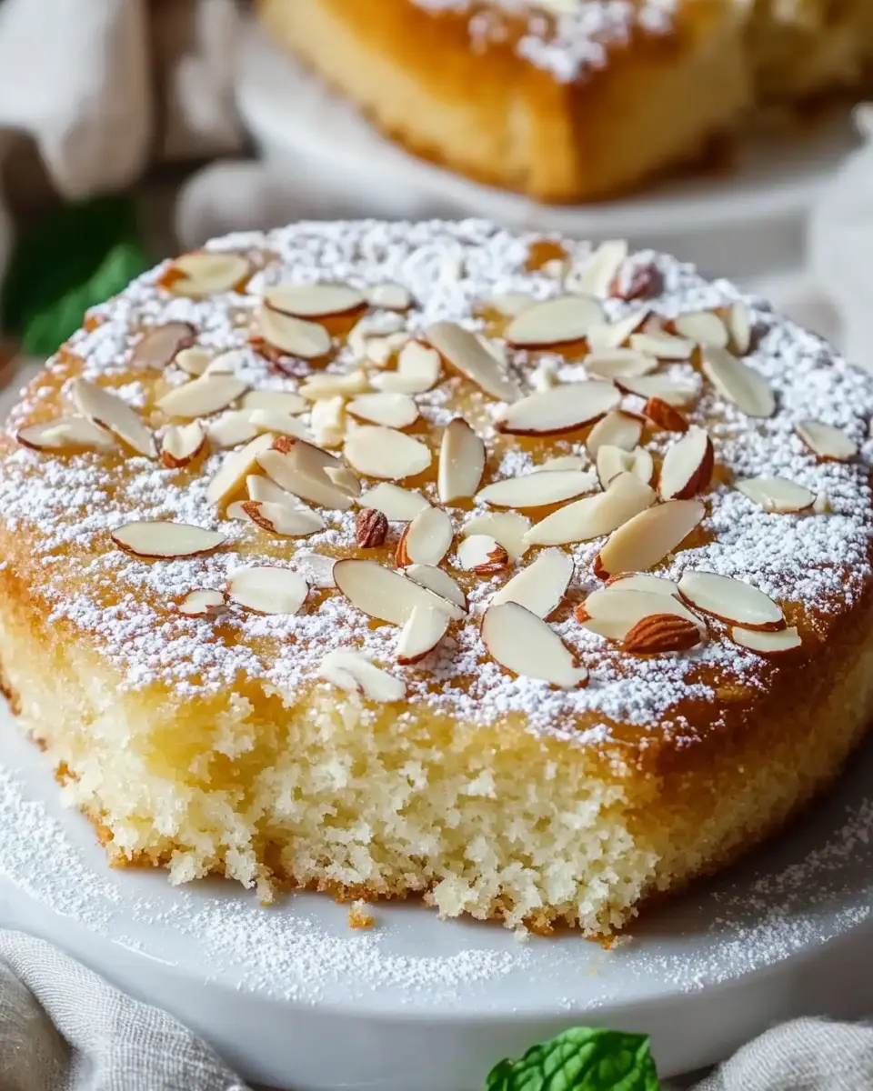 Buttermilchkuchen mit Mandeln First Image First Image